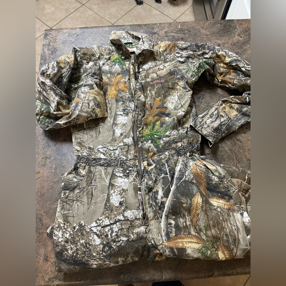 Girls small Camo coveralls